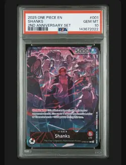 2025 One Piece Shanks 2nd Anniversary Set EN! Psa 10's! - Image 3