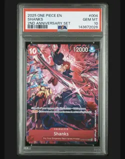 2025 One Piece Shanks 2nd Anniversary Set EN! Psa 10's! - Image 4