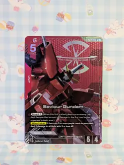 1x {NM} Saviour Gundam - ST09-003 LR+ - Gundam Card Game - Image 1