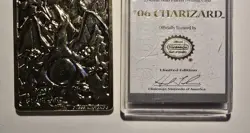 Pokemon Charizard #06- 23 Karat Gold-Plated Special Edition Limited Trading Card - Image 3