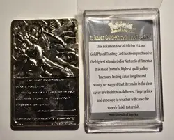 Pokemon Charizard #06- 23 Karat Gold-Plated Special Edition Limited Trading Card - Image 4