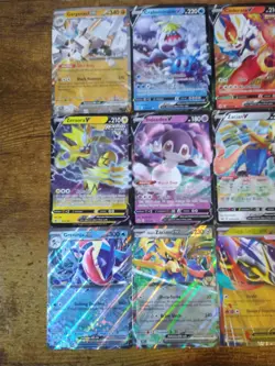 12 Pokemon Card Lot - All Cards are ex and Vs Latias Greninja Zeraora DAMAGED - Image 2