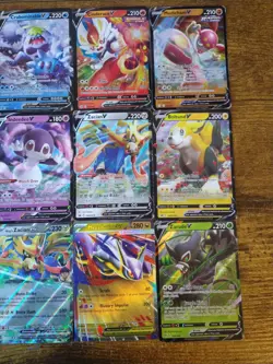 12 Pokemon Card Lot - All Cards are ex and Vs Latias Greninja Zeraora DAMAGED - Image 3