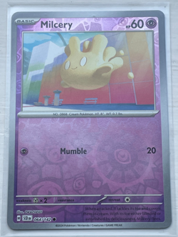 POKEMON Stellar Crown REVERSE HOLO - Milcery 064/142 card - Image 1