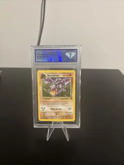 DSG 7 1999 Aerodactyl 1/62 Fossil Set Holo Rare Pokemon Card WOTC Vintage - Image 1