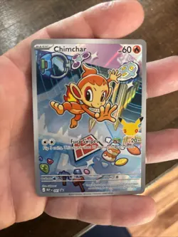 Pokemon Card Chimchar First Partner Promo Holo Illustration Rare - Image 1
