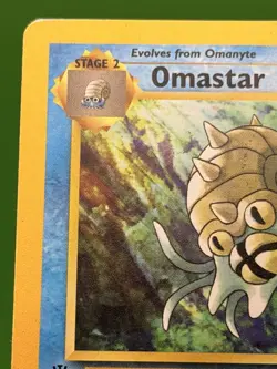 Omastar 40/62 Pokemon Card TCG Fossil First Edition Non Holo - LP/MP - Image 3