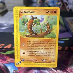 Sudowoodo 36/147 Aquapolis Non-Holo Rare Vintage Pokemon Card TCG NM - Image 1