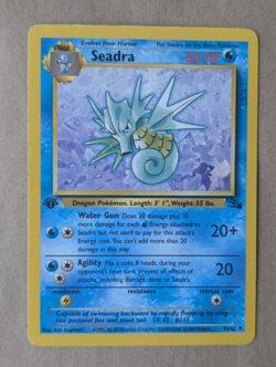 Seadra 42/62 Fossil 1st Edition Uncommon Pokemon Card - Image 1