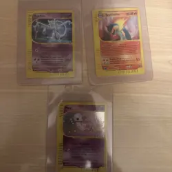 Pokemon Mewtwo, me and typhlosionExpedition Holo Card Mint - Image 1