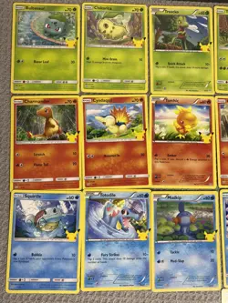 Pokemon 25th Anniversary McDonalds Promo NON-Holo Full Set + 24 Holo Cards - Image 2