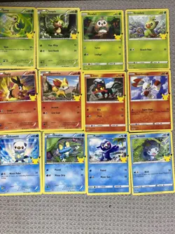 Pokemon 25th Anniversary McDonalds Promo NON-Holo Full Set + 24 Holo Cards - Image 4