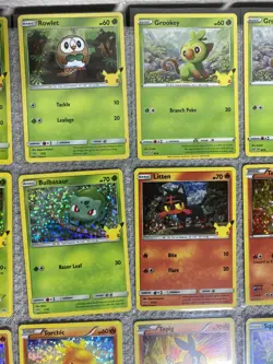 Pokemon 25th Anniversary McDonalds Promo NON-Holo Full Set + 24 Holo Cards - Image 5