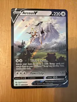 Pokemon TCG Arceus V SWSH204 2022 Figure Collection Black Star Promo Card - Image 3