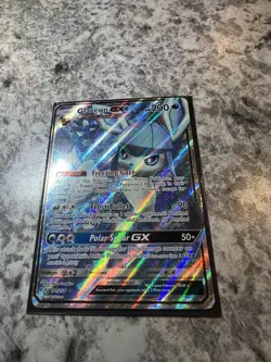 Glaceon GX (Full Art) 141/156 Sun & Moon Ultra Prism Holo Pokemon Card NM - Image 4