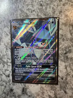 Glaceon GX (Full Art) 141/156 Sun & Moon Ultra Prism Holo Pokemon Card NM - Image 5