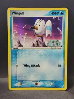 Wingull 70/100 Reverse Holo EX Crystal Guardians Pokemon Card - Image 1