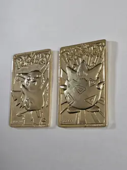 23k Gold Plated Pokemon Cards Pikachu And Togepi - Image 3