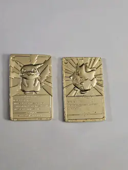 23k Gold Plated Pokemon Cards Pikachu And Togepi - Image 5
