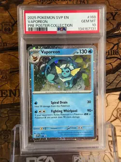 Vaporeon - 168 (Cosmos Holo) 168 Sv: Scarlet & Violet Promo Cards Holo PSA 10 - Image 1
