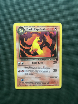 Pokemon TCG Dark Rapidash 44/82 Team Rocket Regular Uncommon Card MP Condition - Image 1