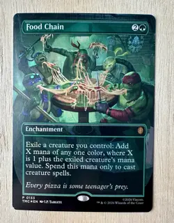Food Chain TMNT MTG TCG Borderless Foil Promo - Image 1