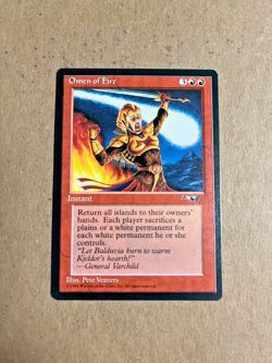 MTG Alliances Omen of Fire - Image 1