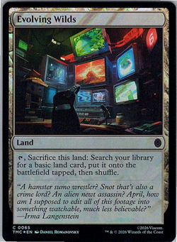 Evolving Wilds (Surge Foil) Commander: Teenage Mutant Ninja Turtles Foil 0065 - Image 1