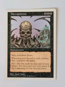 Necropotence - Fifth Edition Rare , NM- MTG Magic The Gathering - Image 1
