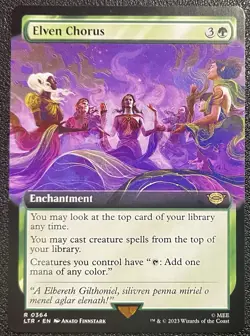 MTG Elven Chorus #364 (LOTR) The Lord of the Rings Tales of Middle-earth NM, x1 - Image 1