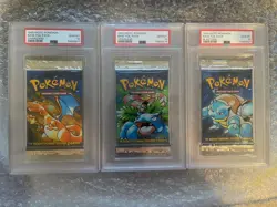 🔥 1999 Pokemon Base Set Packs (3) - Full Artwork - PSA 10 Insured Shipping 🔥 - Image 1