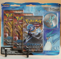Pokemon TCG XY Steam Siege 3 Booster Pack Blister Articuno Pin SEALED 2016 - Image 1