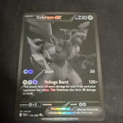 Zekrom EX SV: Black Bolt Full Art Holo 230 HP Pokemon Card Rare 172/086 - Image 5