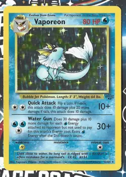 Vaporeon - 12/64 Jungle Unlimited Holo Rare Pokemon - NM/LP - Image 1