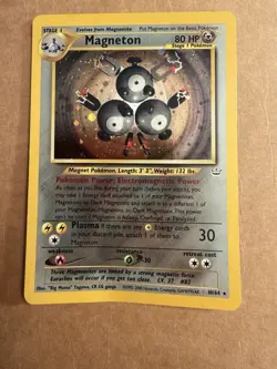 Pokemon TCG Magneton Neo Revelation Holo Card 10/64 Unlimited HP - Image 1