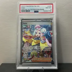 2023 Pokemon Iono 269/193 SIR Paldea Evolved PSA 8 - Image 1