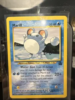 Marill 29/53 Wotc Promo Regular 2000 50 HP Water Gun Pokemon TCG - Image 1