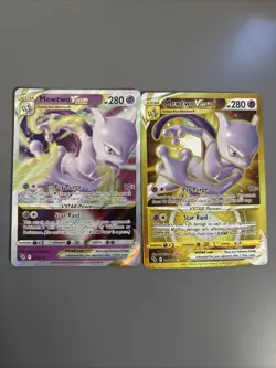 Mewtwo V Star 2022 Pokemon Normal And Gold - Image 1
