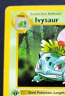 Ivysaur 1st Edition Shadowless Base Set 30/102 Non Holo Pokemon TCG Card - Image 3