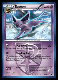 Espeon (Team Plasma) Plasma Freeze 48/116 MP Pokemon TCG | Buy 10 Get 10 Free - Image 1