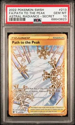 2022 Pokemon TCG SWSH Astral Radiance - Path to the Peak FA 213/189 PSA 10 MINT - Image 1
