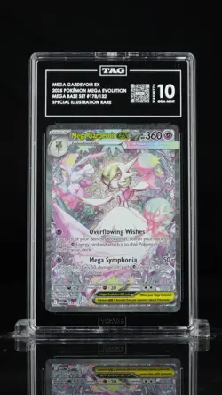 TAG 10 Pokemon Mega Gardevoir EX #178/132 Mega Evolution SIR GEM MINT - Image 1