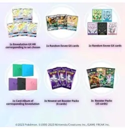 Pokemon Eevee GX Gift Box Set Glaceon Leafeon Umbreon Sylveon Espeon Chinese TCG - Image 4