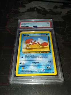 1999 Pokemon Fossil Krabby 51/62 PSA 1 - Image 1