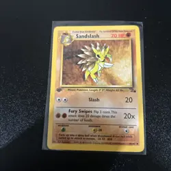 Pokemon Sandslash 41/62 1st Edition Fossil WOTC 1999 Vintage - Image 1