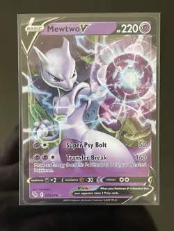 Pokemon Mewtwo V Pokemon GO 030/078 Ultra Rare Basic 220 HP Holo English - Image 1