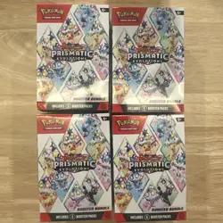 Pokemon TCG Scarlet & Violet Prismatic Evolutions Booster Bundle Box - Lot of 4 - Image 1