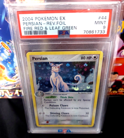 2004 Pokemon EX Fire Red & Leaf Green Persian Rev Holo #44 PSA 9 Mint pop 58 - Image 1