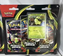 Pokemon Perfect Order 3 Pack Blisters -NEW SET Sealed 🚀 Ship Chikorita 🔥 3x - Image 3