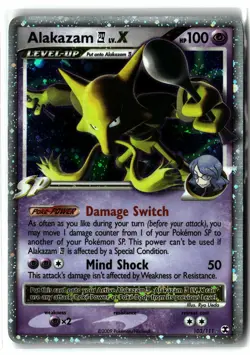 Alakazam 4 LV.X ⭐ 103/111 Holo Rare LV.X Rising Rivals 2009 Pokemon LP - Image 1